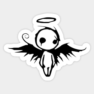 The fallen angel / black angel drawing Sticker